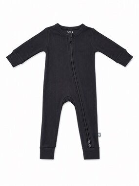 Kyte BABY Black Zippered Romper Size 3-6 months